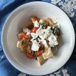 One Pan Garlic Tomato Basil Chicken image