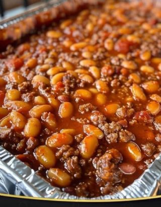 Baked Beans & Ground Beef Casserole image